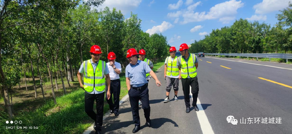 8月16日，公司总经理任风民、副总经理刘建忠到东营交通基础设施提升项目进行检查与调研···